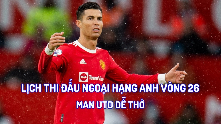 Lịch thi đấu Ngoại hạng Anh vòng 26: Man City đại chiến Tottenham, MU dễ thở